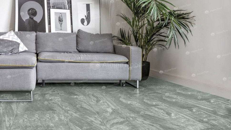 Виниловая плитка "Alpine Floor" Light Stone Хэмпшир (608*303*2,5 мм) — купить в Хабаровске